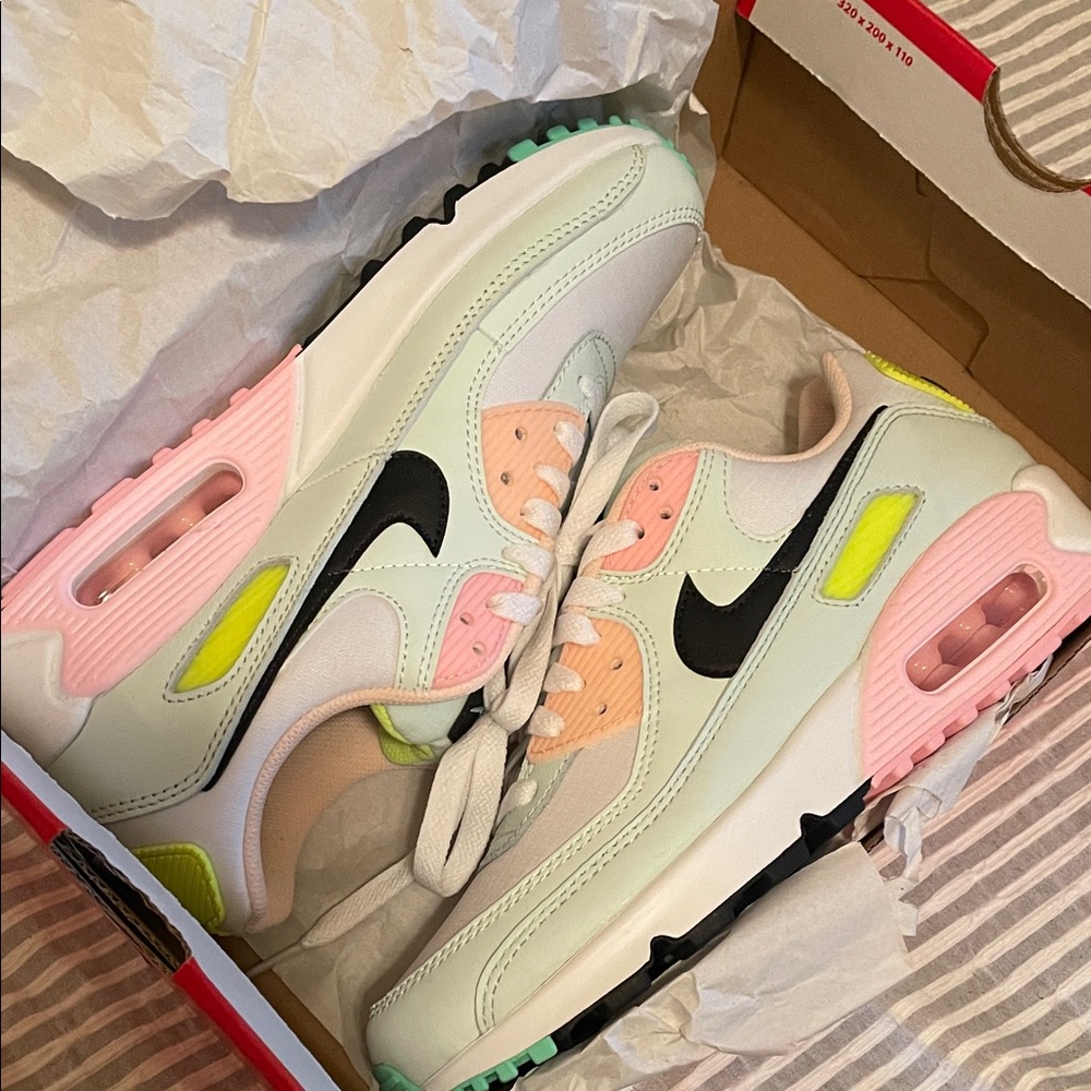 Nike Air Max 90 White and Black Sneakers